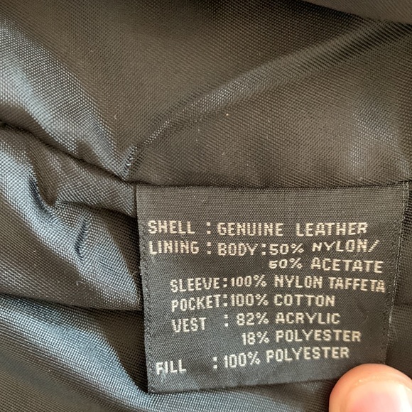 GUESS M leather jacket black gorgeous nwot - Picture 5 of 5